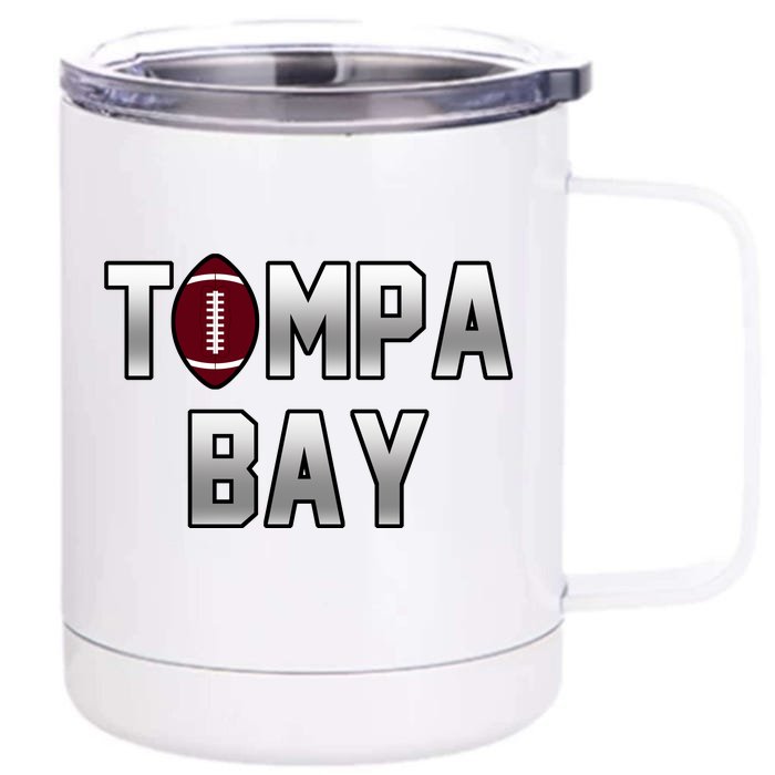 Tampa Bay Football For The Win Front & Back 12oz Stainless Steel Tumbler Cup