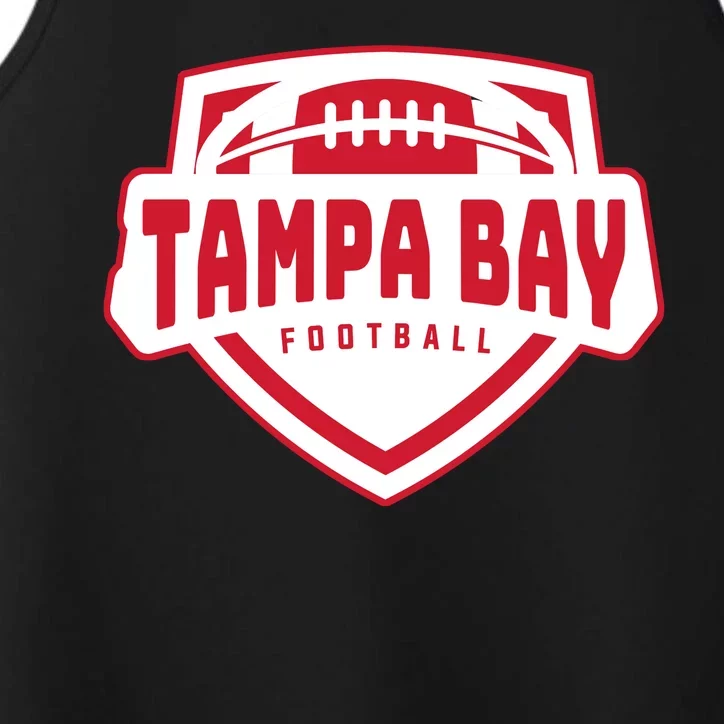 Tampa Bay Football Shield Performance Tank