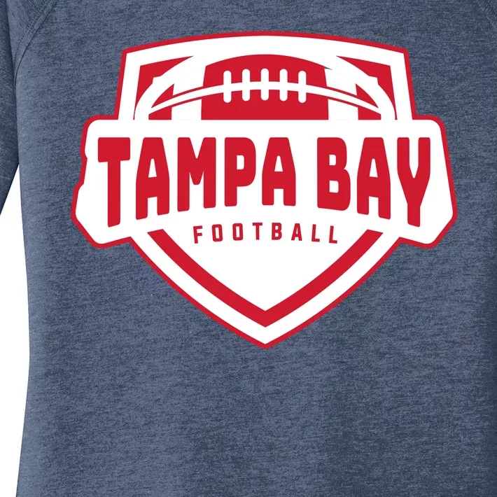 Tampa Bay Football Shield Women's Perfect Tri Tunic Long Sleeve Shirt