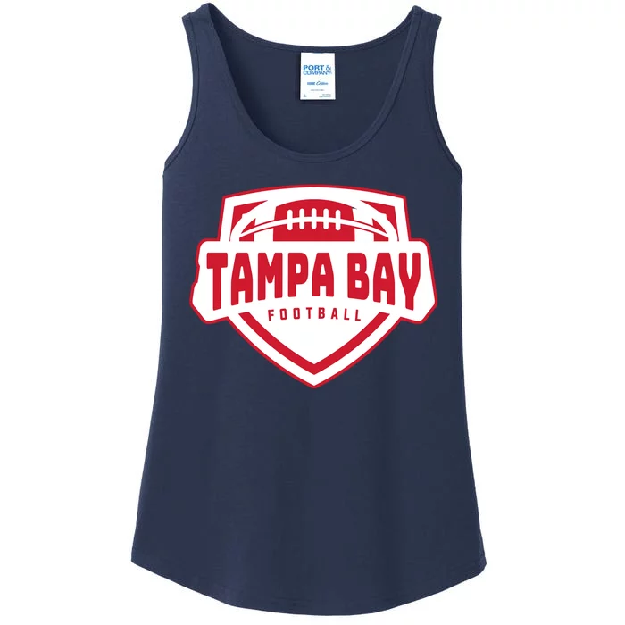 Tampa Bay Football Shield Ladies Essential Tank