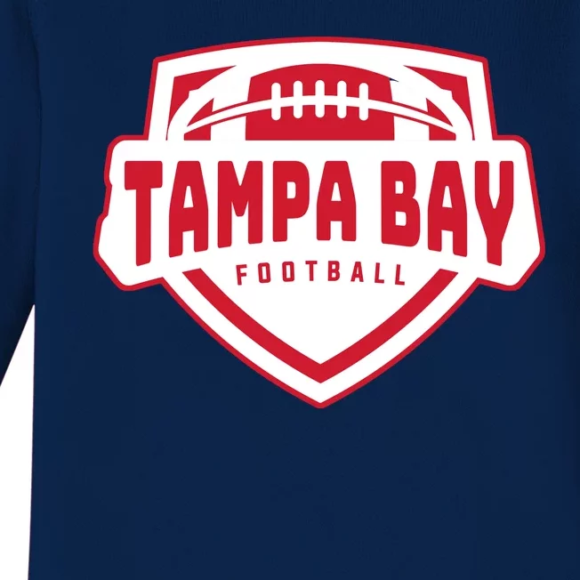 Tampa Bay Football Shield Baby Long Sleeve Bodysuit