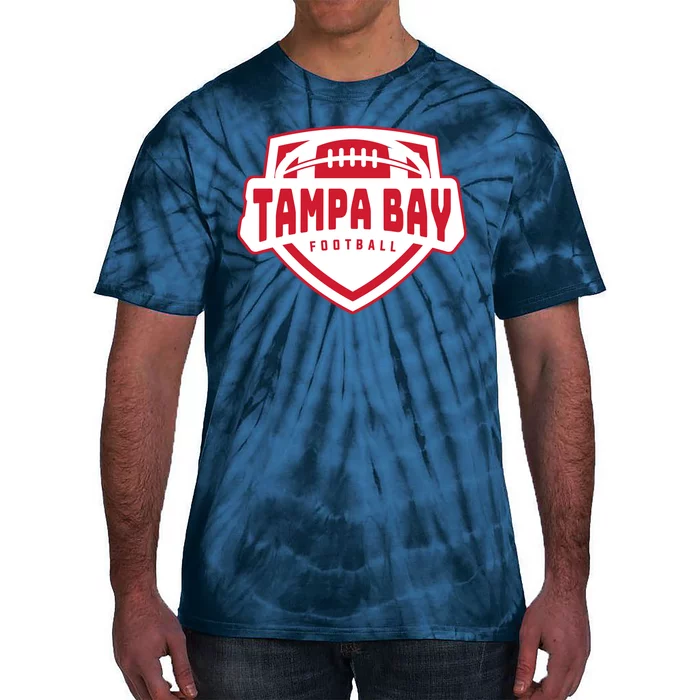 Tampa Bay Football Shield Tie-Dye T-Shirt