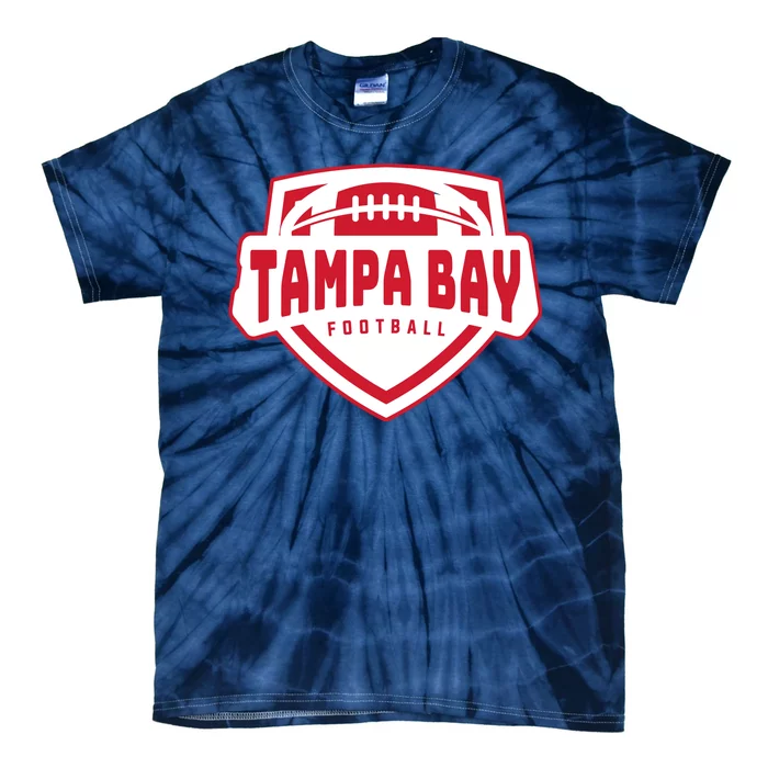 Tampa Bay Football Shield Tie-Dye T-Shirt