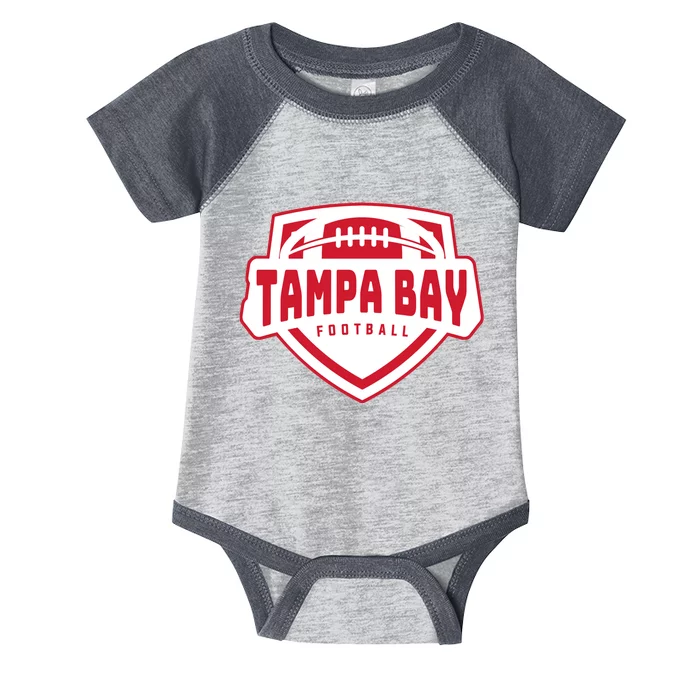 Tampa Bay Football Shield Infant Baby Jersey Bodysuit