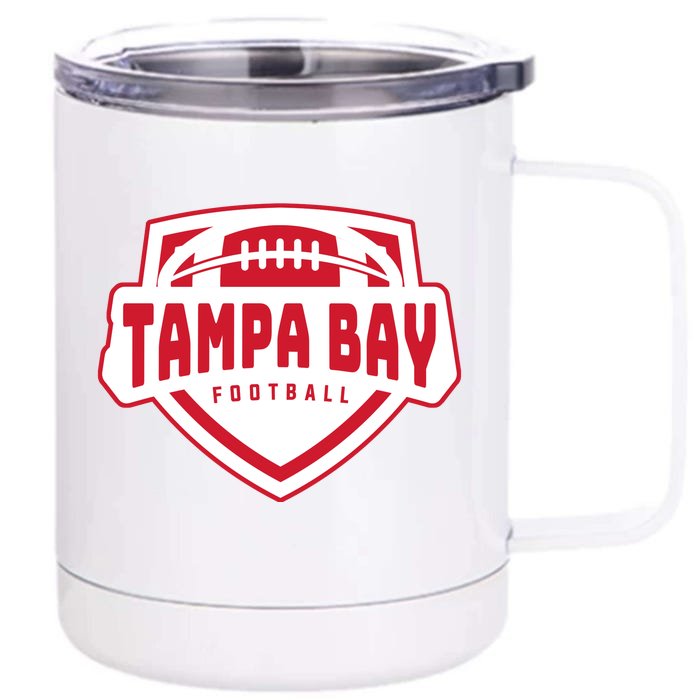 Tampa Bay Football Shield Front & Back 12oz Stainless Steel Tumbler Cup