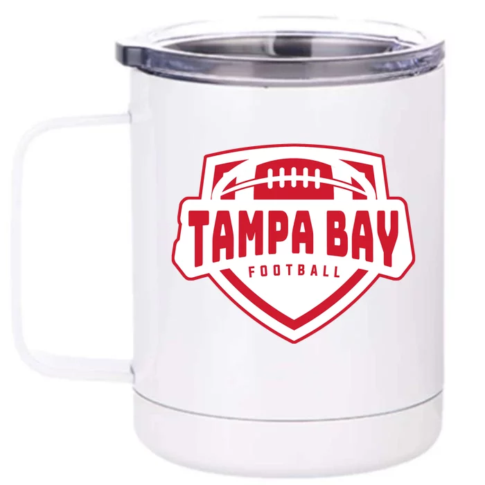 Tampa Bay Football Shield Front & Back 12oz Stainless Steel Tumbler Cup