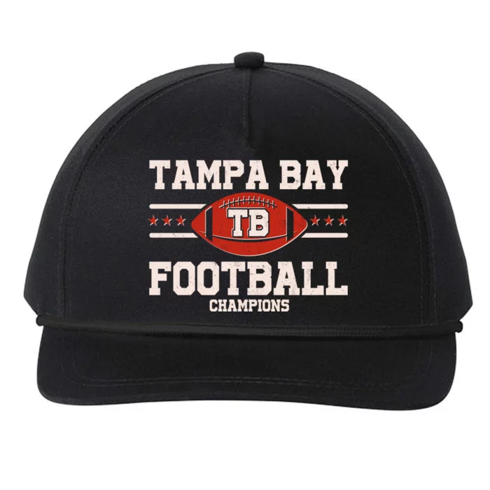 Tampa Bay TB Football Champions Snapback Five-Panel Rope Hat