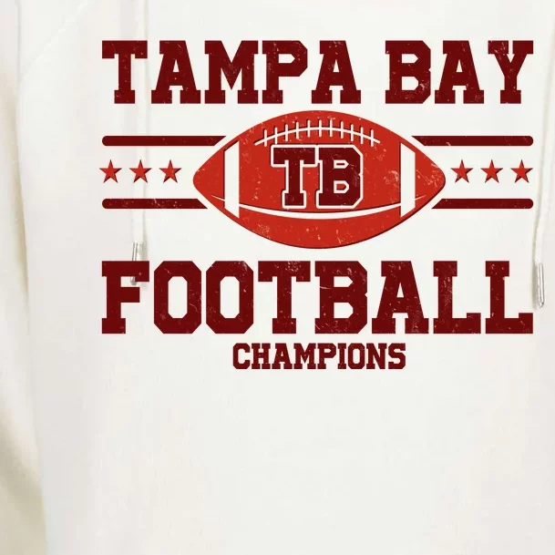 Tampa Bay TB Football Champions Womens Funnel Neck Pullover Hood