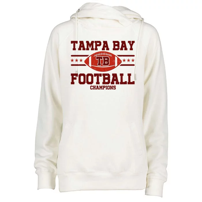 Tampa Bay TB Football Champions Womens Funnel Neck Pullover Hood