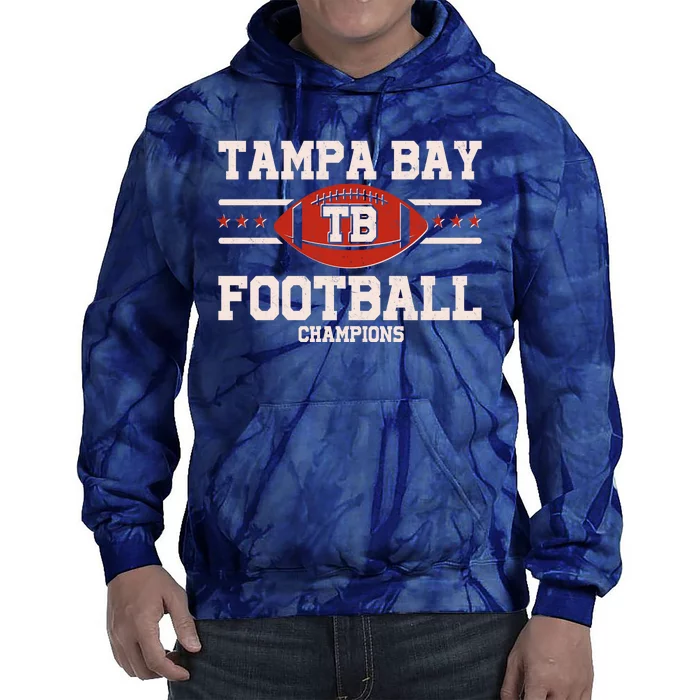 Tampa Bay TB Football Champions Tie Dye Hoodie