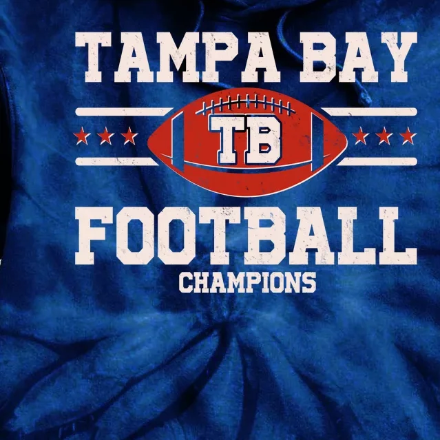 Tampa Bay TB Football Champions Tie Dye Hoodie