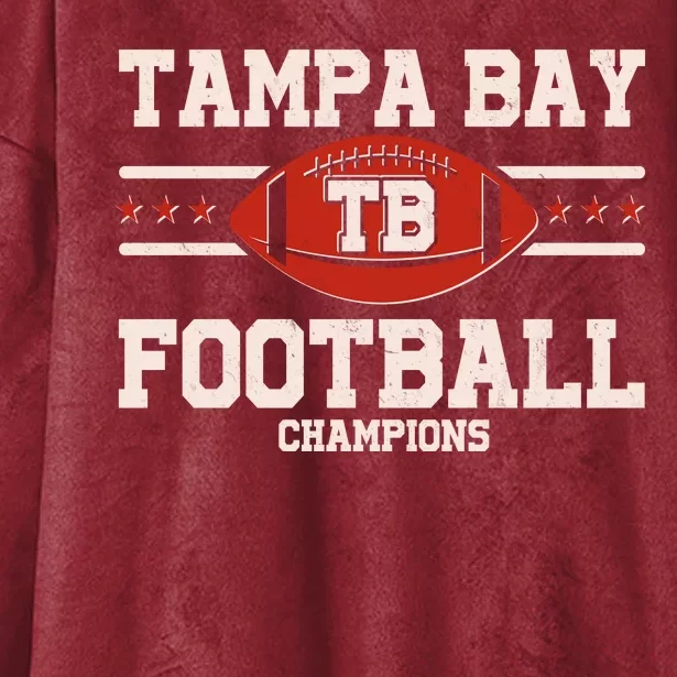 Tampa Bay TB Football Champions Hooded Wearable Blanket