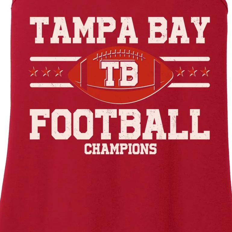 Tampa Bay TB Football Champions Ladies Essential Tank