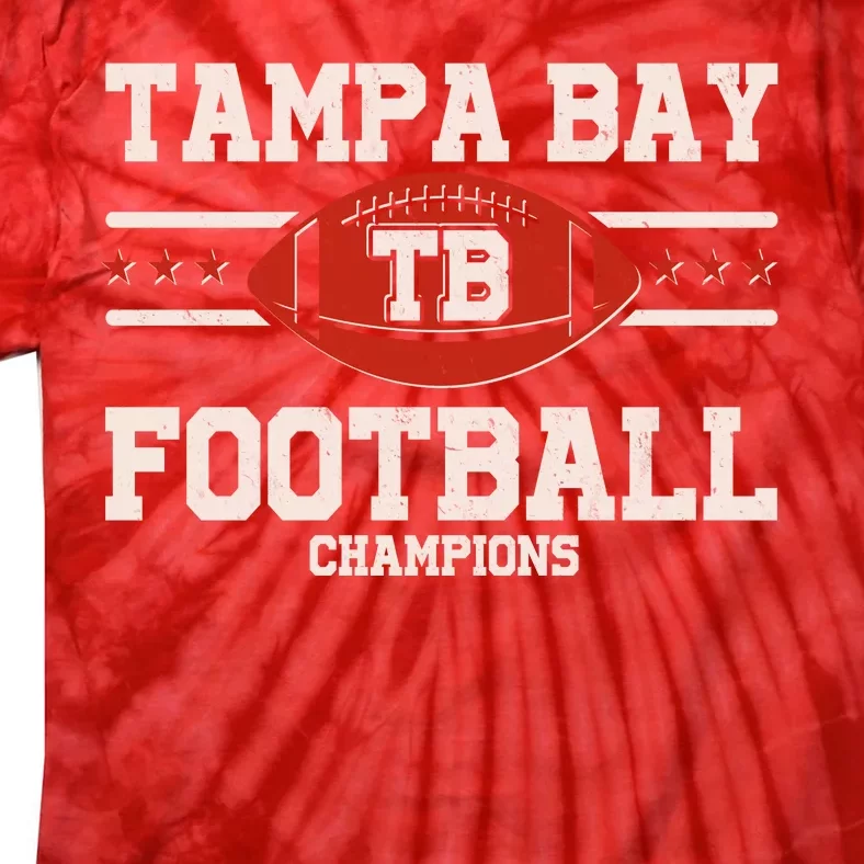 Tampa Bay TB Football Champions Tie-Dye T-Shirt