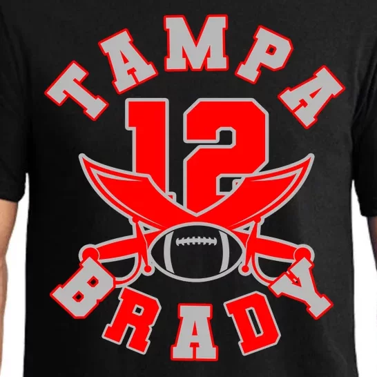 Tampa Brady Number 12 Pajama Set