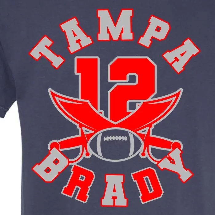 Tampa Brady Number 12 Garment-Dyed Heavyweight T-Shirt