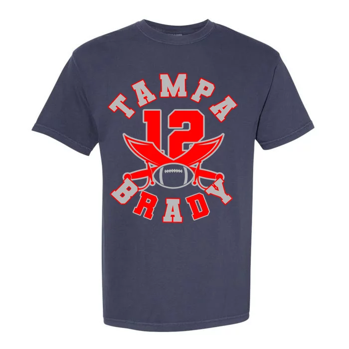 Tampa Brady Number 12 Garment-Dyed Heavyweight T-Shirt