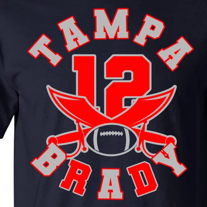 Tampa Brady Number 12 Tall T-Shirt