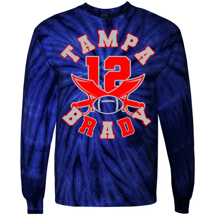 Tampa Brady Number 12 Tie-Dye Long Sleeve Shirt