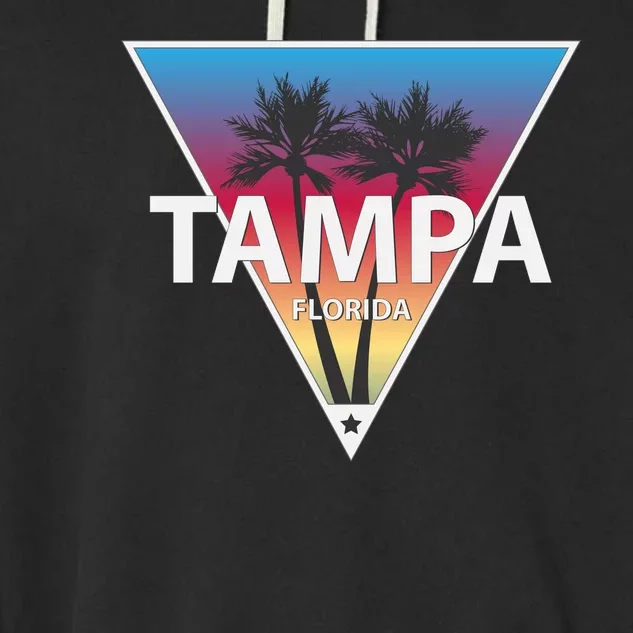 Tampa Florida Garment-Dyed Fleece Hoodie