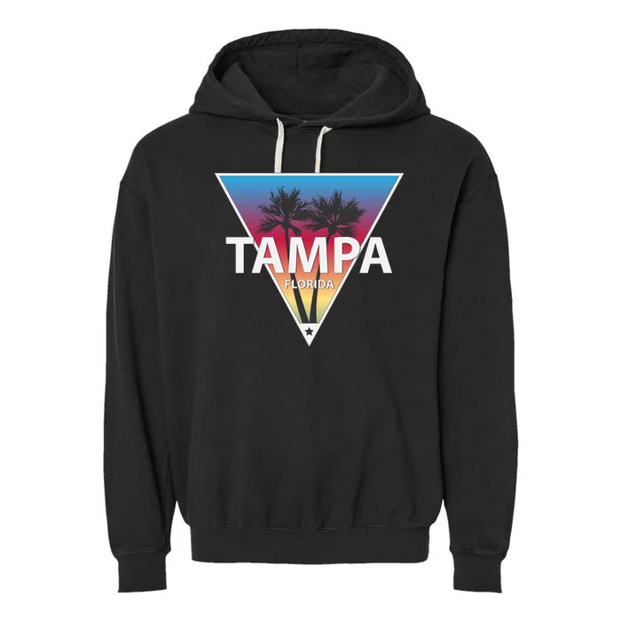 Tampa Florida Garment-Dyed Fleece Hoodie