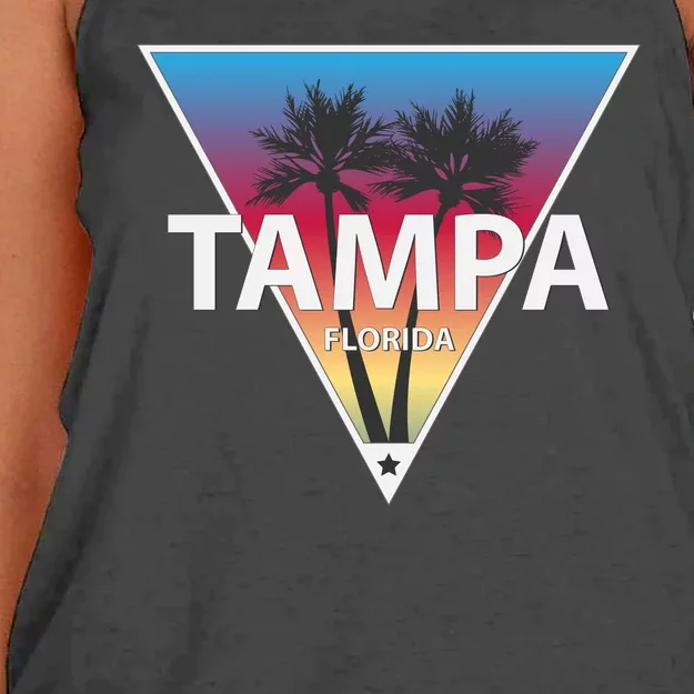 Tampa Florida Women's Knotted Racerback Tank