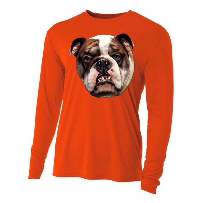 Tan Bulldog Cooling Performance Long Sleeve Crew