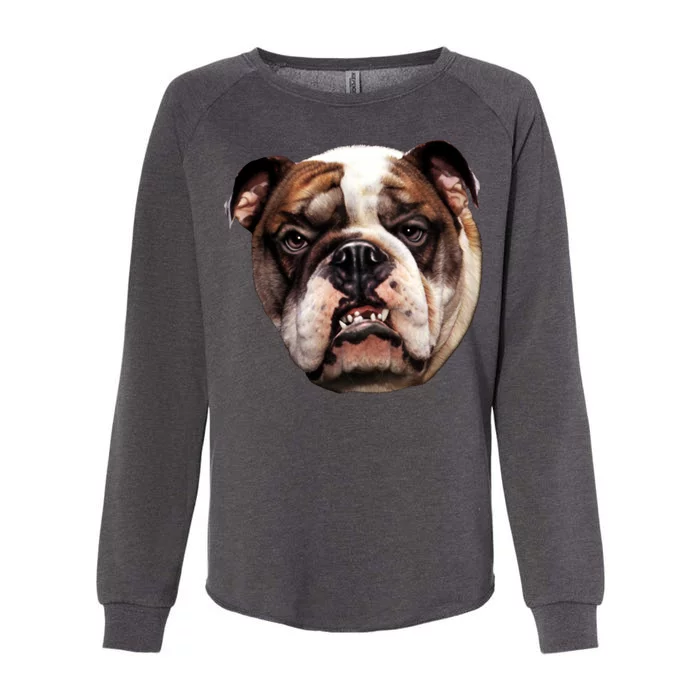 Tan Bulldog Womens California Wash Sweatshirt