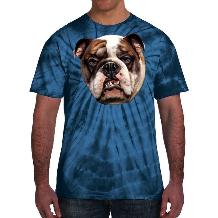 Tan Bulldog Tie-Dye T-Shirt