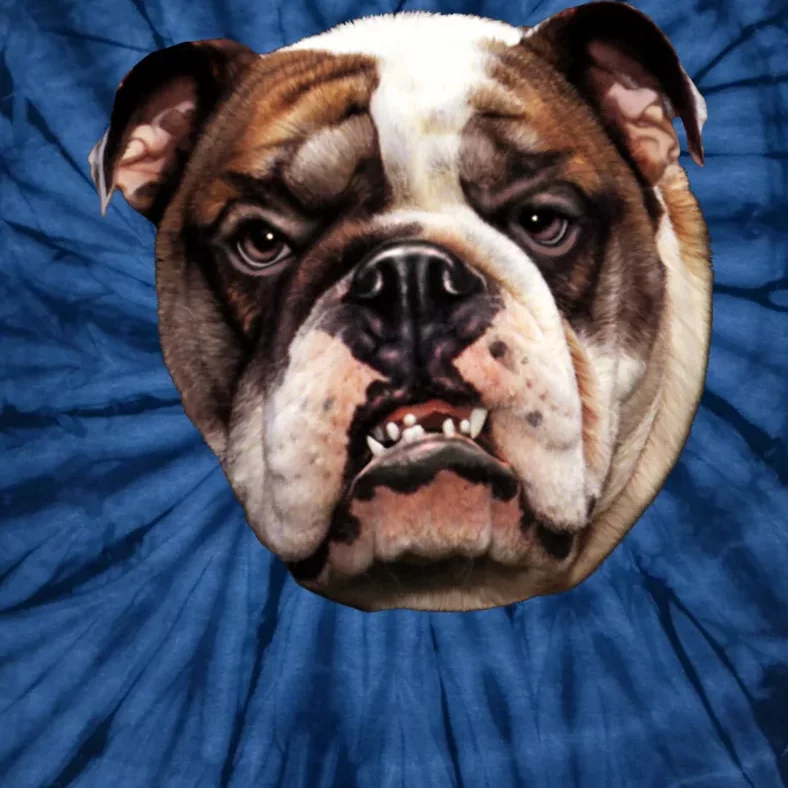 Tan Bulldog Tie-Dye T-Shirt