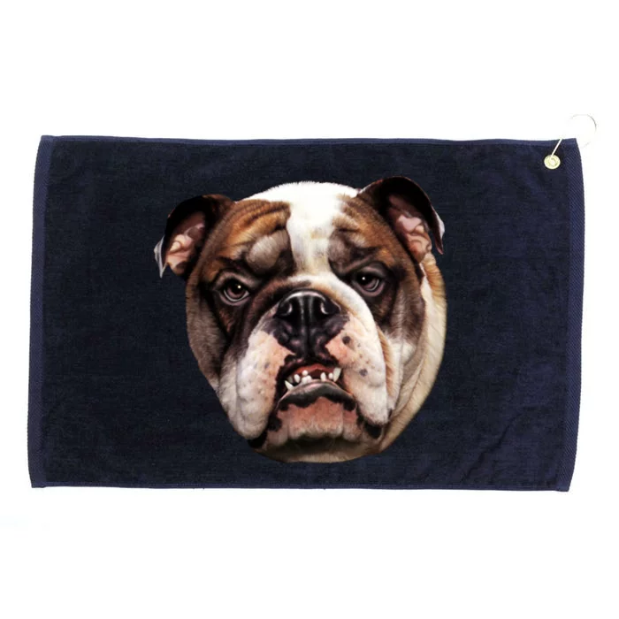 Tan Bulldog Grommeted Golf Towel