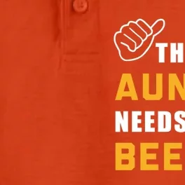 This Auntie Needs A Beer Ing Alcohol Aunt Beer Cute Gift Dry Zone Grid Performance Polo