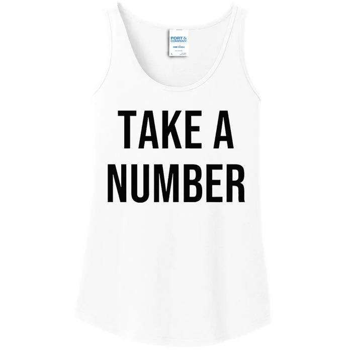 Take A Number Ladies Essential Tank