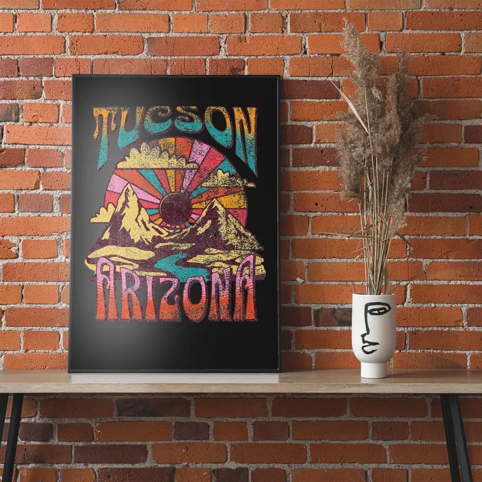 Tucson Arizona Nature Hiking Mountains Outdoors Vintage Poster