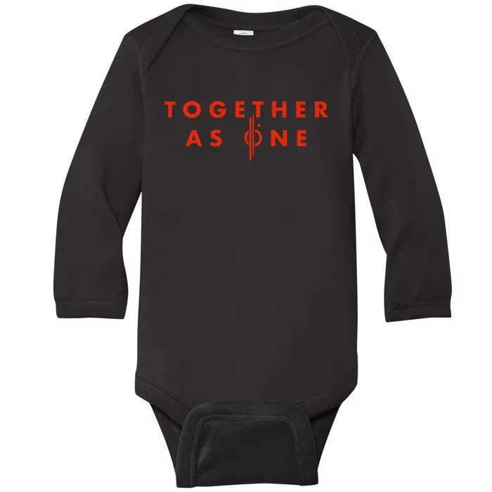 Together As One Baby Long Sleeve Bodysuit