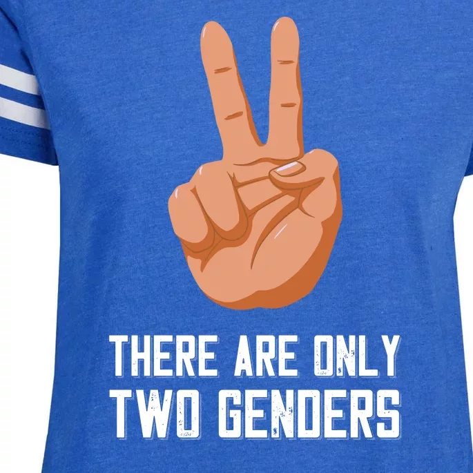 There Are Only Two Genders Enza Ladies Jersey Football T-Shirt