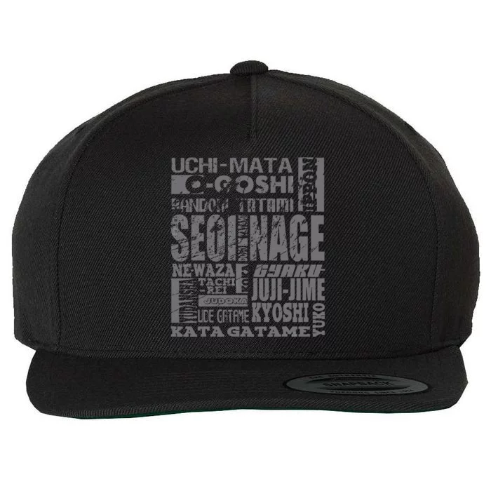 The Az Of Judo Black Belt Judo Wool Snapback Cap