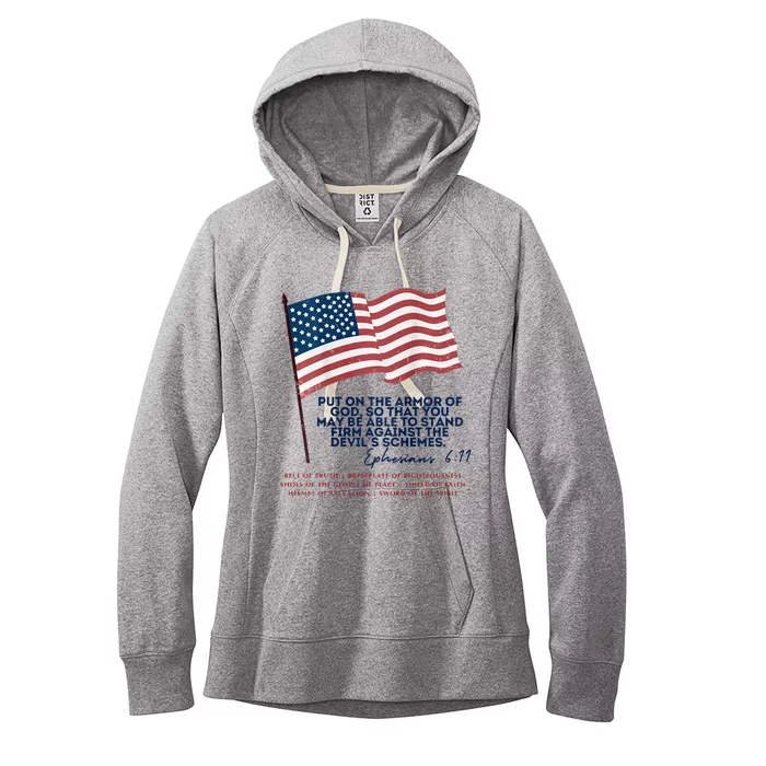 Trump Armour Of God Ephesians 611 Women's Fleece Hoodie