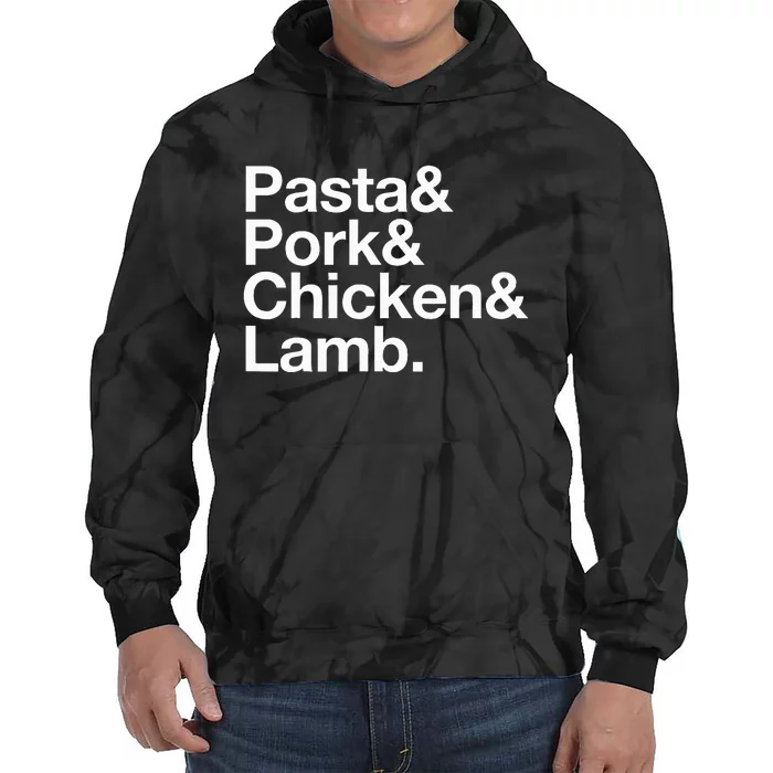 The Art Of Pasta Pork Chicken & Lamb Tie Dye Hoodie