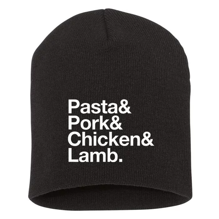 The Art Of Pasta Pork Chicken & Lamb Short Acrylic Beanie