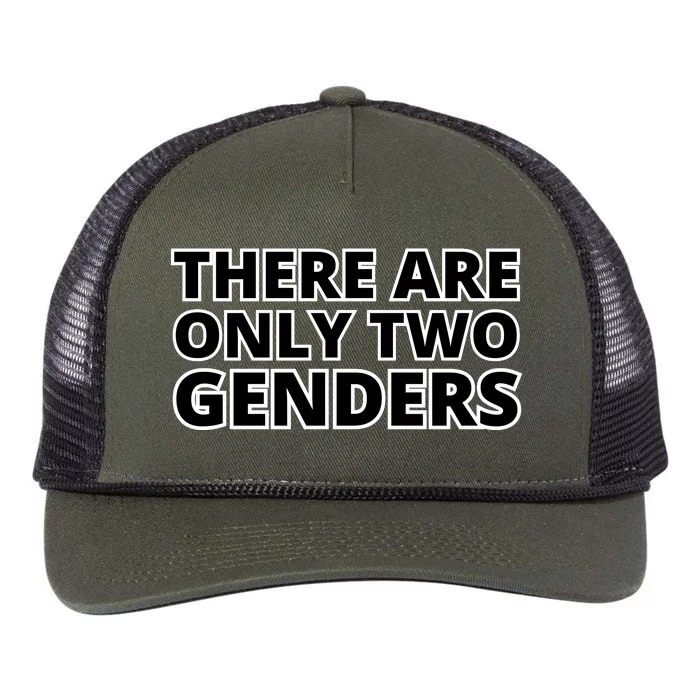 There Are Only Two Genders Retro Rope Trucker Hat Cap