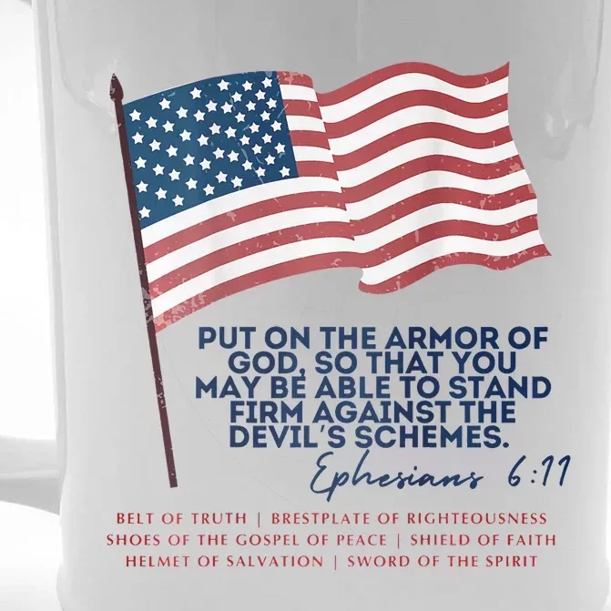 Trump Armour Of God Ephesians 611 Front & Back Beer Stein