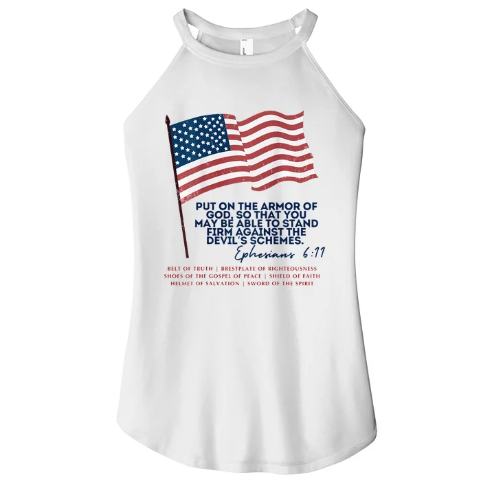 Trump Armour Of God Ephesians 611 Women’s Perfect Tri Rocker Tank