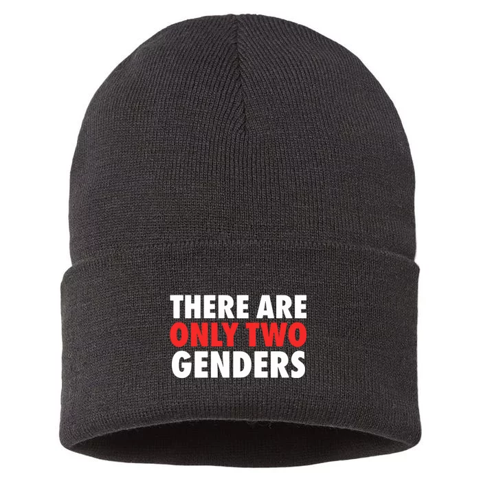 There Are Only Two Genders Sustainable Knit Beanie