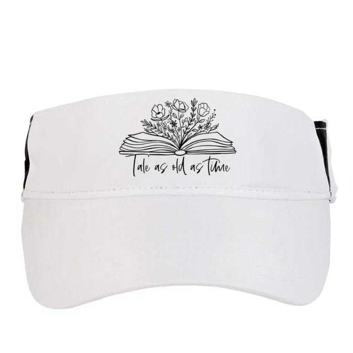 Tale As Old As Time Book Lover Wildflowers Book Adult Drive Performance Visor