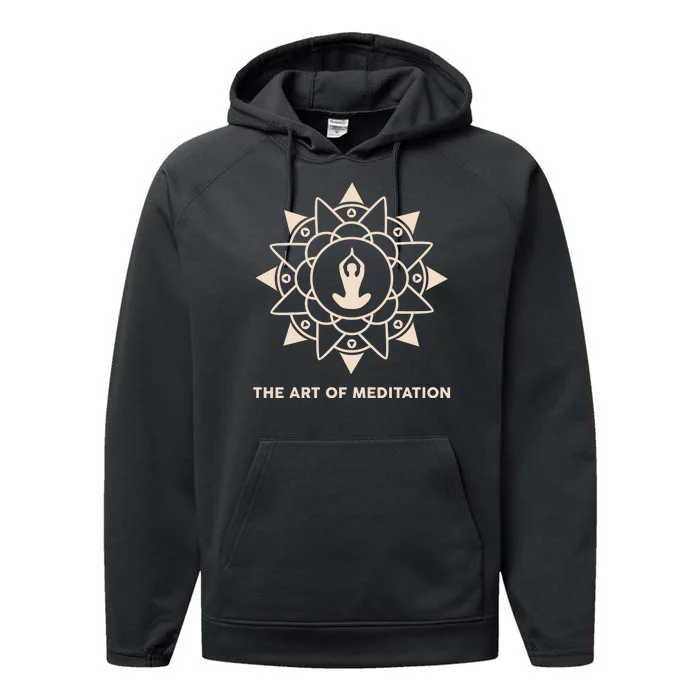 The Art Of Meditation Performance Fleece Hoodie