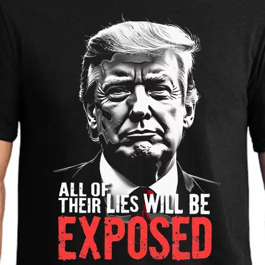 Trump All Of Their Lies Will Be Exposed Take America 2024 Pajama Set