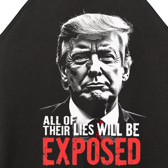 Trump All Of Their Lies Will Be Exposed Take America 2024 Women’s Perfect Tri Rocker Tank