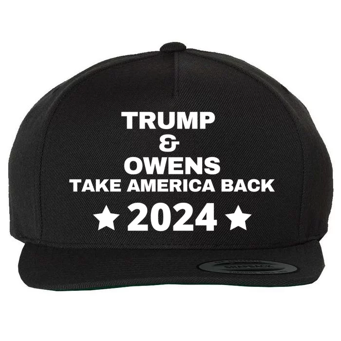 Trump And Owens Take America Back 2024 Wool Snapback Cap