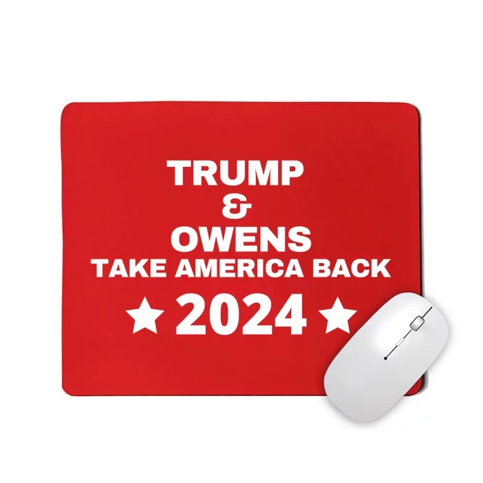 Trump And Owens Take America Back 2024 Mousepad